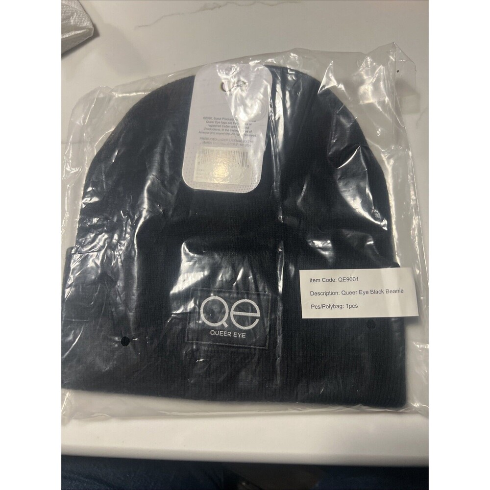 QE Queer Eye Beanie Unisex NWT Black